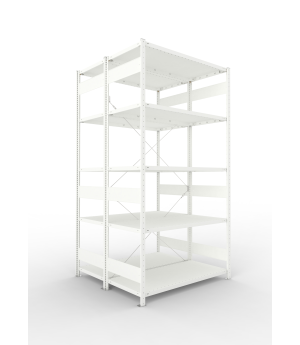 Fachbodenregal Grundregal 2500×1300×600 mm, 230 kg Fachlast 