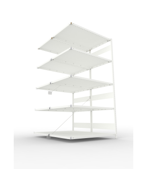 Fachbodenregal Anbauregal 2500×1300×800 mm, 230 kg Fachlast 
