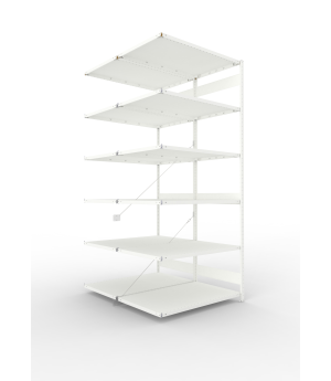 Fachbodenregal Anbauregal 3000×1300×800 mm, 230 kg Fachlast 