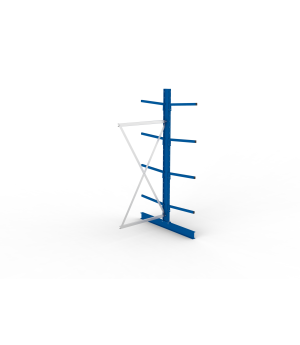Kragarmregal MULTISTRONG L Anbauregal 2500×1000×600 mm, 140 