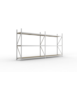 Weitspannregal Komplettregal 2200×3600×650 mm, 600 kg Fachla