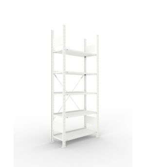 Büro-Steckregal Grundregal 1850×750×300 mm, 45 Ordner – META
