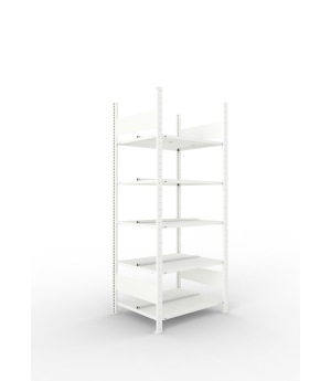 Büro-Steckregal Grundregal 1850×750×600 mm, 90 Ordner – META