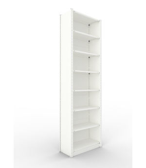 Büroregal Grundregal 2550×750×300 mm, 63 Ordner – META