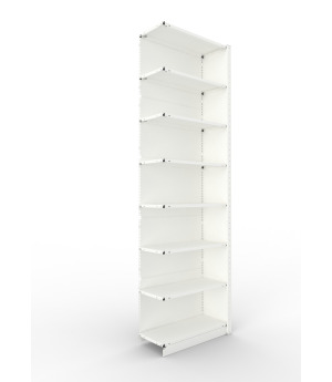Büroregal Anbauregal 2550×750×300 mm, 63 Ordner – META