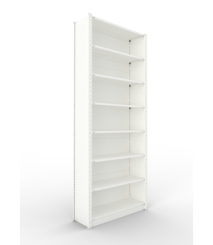 Büroregal Grundregal 2550×1000×300 mm, 84 Ordner – META