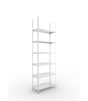 Büroregal Grundregal 2200×750×300 mm, 54 Ordner – META
