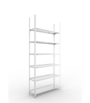 Büroregal Grundregal 2200×1000×300 mm, 72 Ordner – META