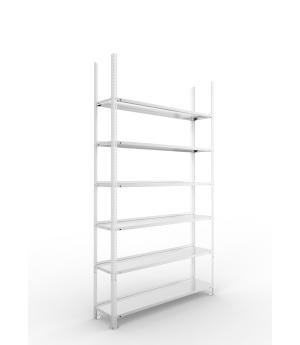 Büroregal Grundregal 2200×1250×300 mm, 90 Ordner – META