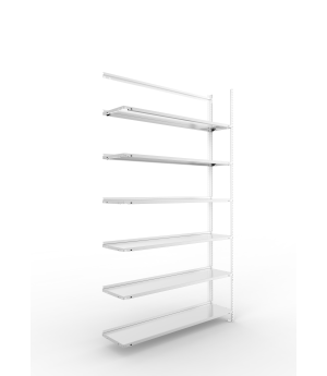 Büroregal Anbauregal 2200×1250×300 mm, 90 Ordner – META
