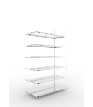 Büroregal Anbauregal 2200×1250×600 mm, 180 Ordner – META