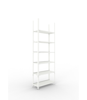 Büroregal Grundregal 2200×750×300 mm, 54 Ordner – META