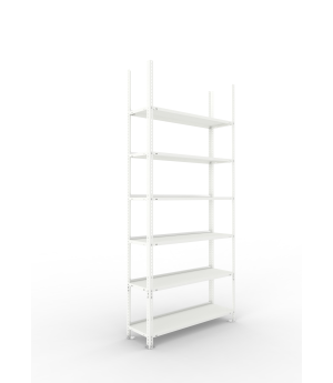 Büroregal Grundregal 2200×1000×300 mm, 72 Ordner – META