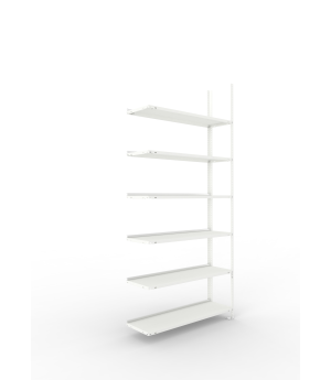 Büroregal Anbauregal 2200×1000×300 mm, 72 Ordner – META