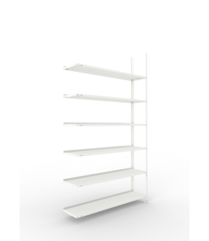 Büroregal Anbauregal 2200×1250×300 mm, 90 Ordner – META