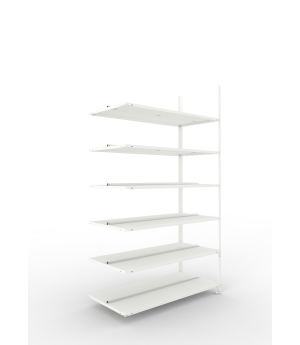 Büroregal Anbauregal 2200×1250×600 mm, 180 Ordner – META
