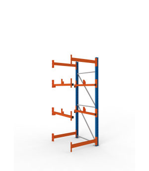 Kabeltrommelregal Anbauregal 2700×900×1100 mm, 1.000 kg Fach