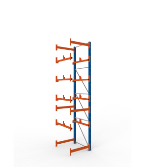 Kabeltrommelregal Anbauregal 4400×900×1100 mm, 1.000 kg Fach