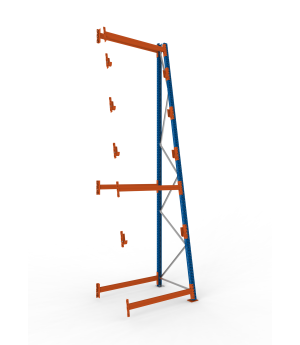 Kabeltrommelregal Anbauregal 4900×1300×1100 mm, 750 kg Fachl