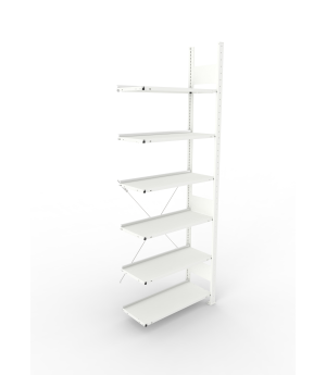 Büroregal Anbauregal 2200×750×300 mm, 54 Ordner – META