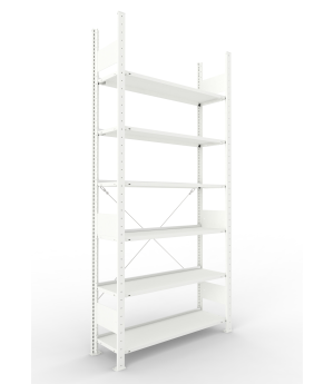 Büro-Steckregal Grundregal 2200×1000×300 mm, 72 Ordner – MET
