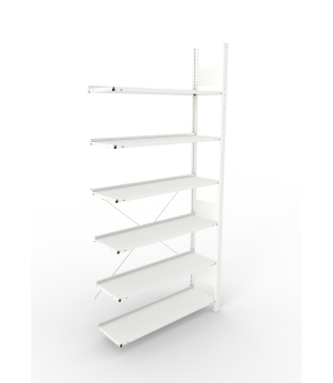 Büroregal Anbauregal 2200×1000×300 mm, 72 Ordner – META