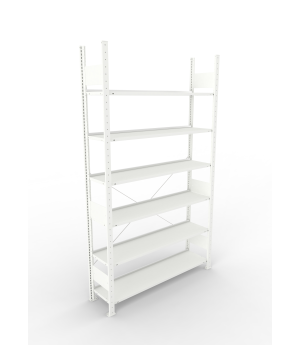 Büroregal Grundregal 2200×1250×300 mm, 90 Ordner – META