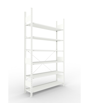 Büro-Steckregal Grundregal 2200×1250×300 mm, 90 Ordner – MET