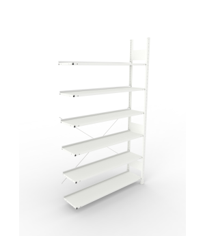 Büroregal Anbauregal 2200×1250×300 mm, 90 Ordner – META