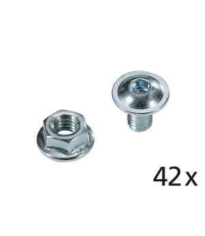 Zubehörset Schrauben und Muttern M6 FIX/COMPACT 42 Stück – M