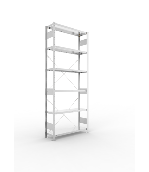 Fachbodenregal Grundregal 2500×1000×300 mm, 230 kg Fachlast 