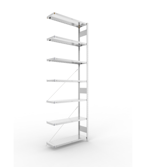 Fachbodenregal Anbauregal 3000×1000×300 mm, 230 kg Fachlast 