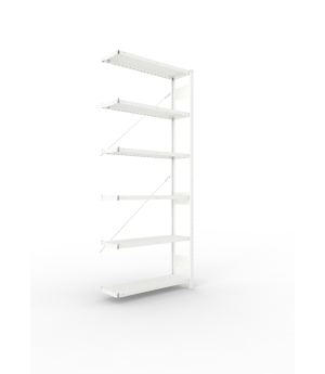 Fachbodenregal Anbauregal 2500×1000×300 mm, 230 kg Fachlast 