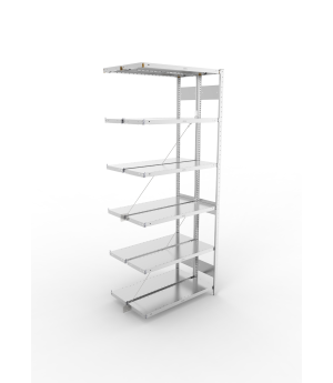 Fachbodenregal Anbauregal 2500×1000×300 mm, 230 kg Fachlast 