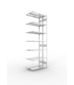 Fachbodenregal Anbauregal 3000×1000×300 mm, 230 kg Fachlast 