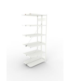 Fachbodenregal Anbauregal 2500×1000×300 mm, 230 kg Fachlast 