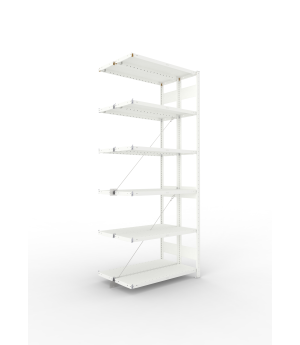 Fachbodenregal Anbauregal 2500×1000×300 mm, 230 kg Fachlast 