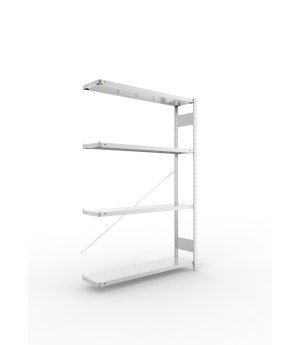 Fachbodenregal Anbauregal 2000×1300×300 mm, 230 kg Fachlast 