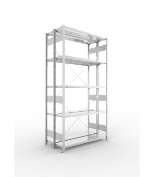 Fachbodenregal Grundregal 2500×1300×300 mm, 230 kg Fachlast 