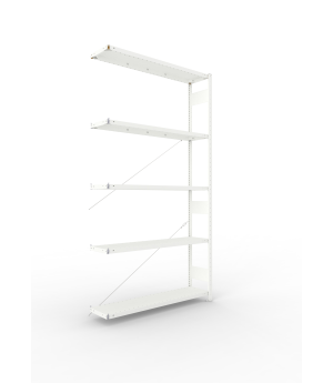 Fachbodenregal Anbauregal 2500×1300×300 mm, 230 kg Fachlast 