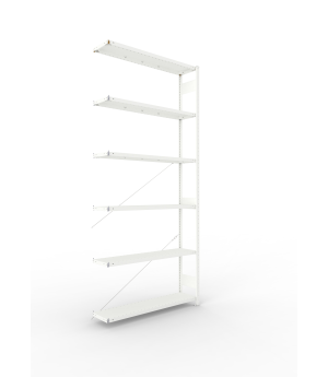 Fachbodenregal Anbauregal 3000×1300×300 mm, 230 kg Fachlast 