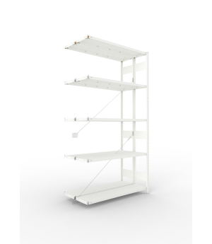 Fachbodenregal Anbauregal 2500×1300×300 mm, 230 kg Fachlast 
