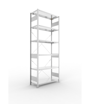Fachbodenregal Grundregal 2500×1000×400 mm, 230 kg Fachlast – META