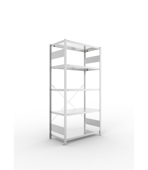 Fachbodenregal Grundregal 2000×1000×500 mm, 230 kg Fachlast – META