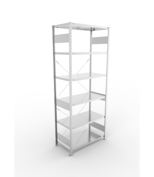 Fachbodenregal Grundregal 2500×1000×500 mm, 230 kg Fachlast 