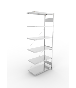 Fachbodenregal Anbauregal 2500×1000×500 mm, 230 kg Fachlast 