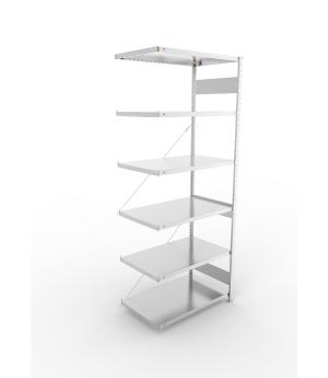 Fachbodenregal Anbauregal 2500×1000×600 mm, 230 kg Fachlast 