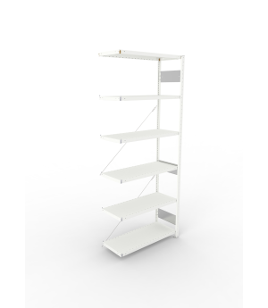 Fachbodenregal Anbauregal 2500×1000×400 mm, 230 kg Fachlast 