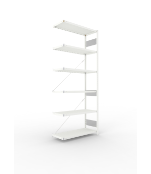 Fachbodenregal Anbauregal 2500×1000×400 mm, 230 kg Fachlast 