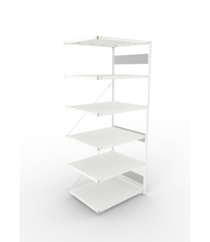 Fachbodenregal Anbauregal 2500×1000×800 mm, 230 kg Fachlast 